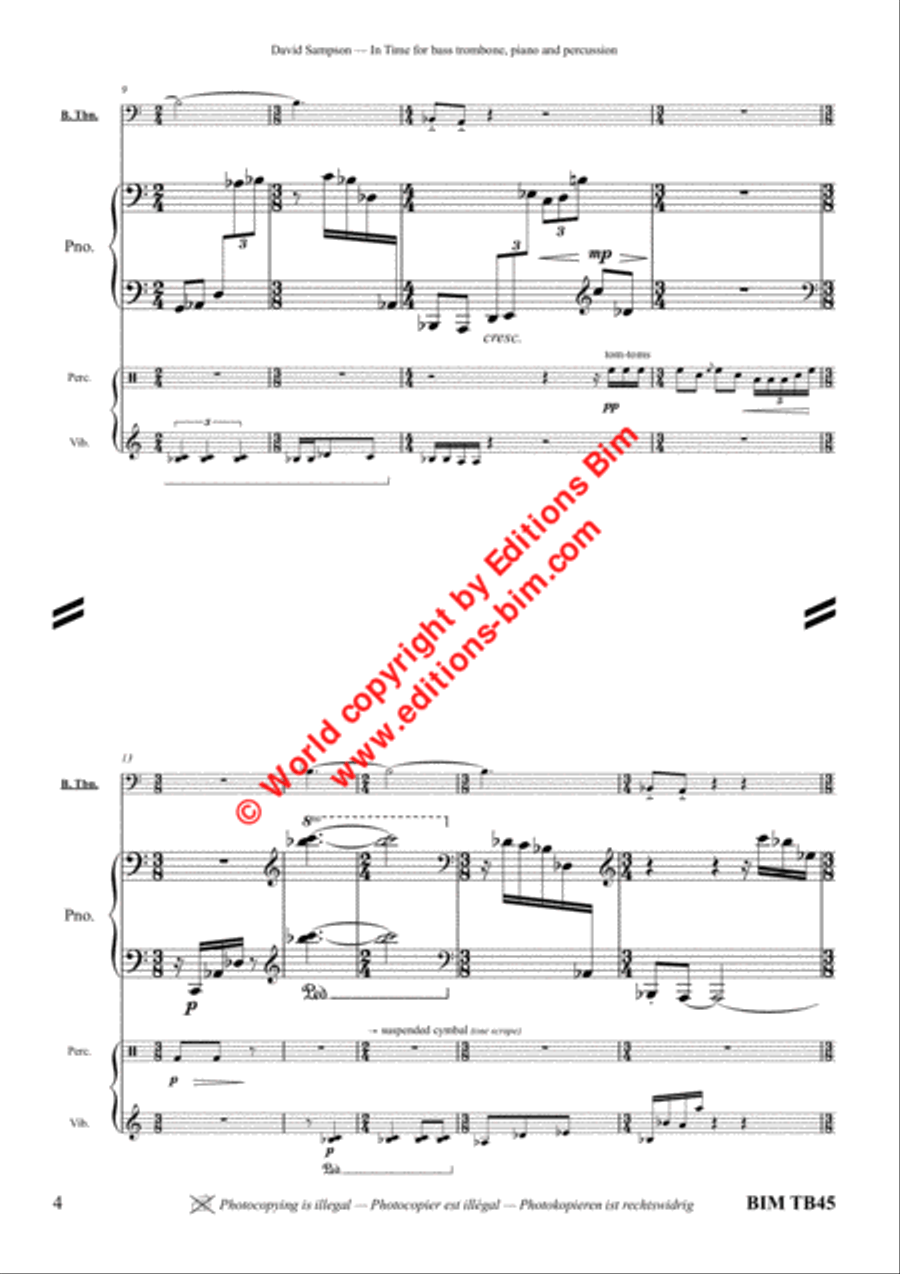 In Time In Time Bass Trombone scores gallery preview page 3