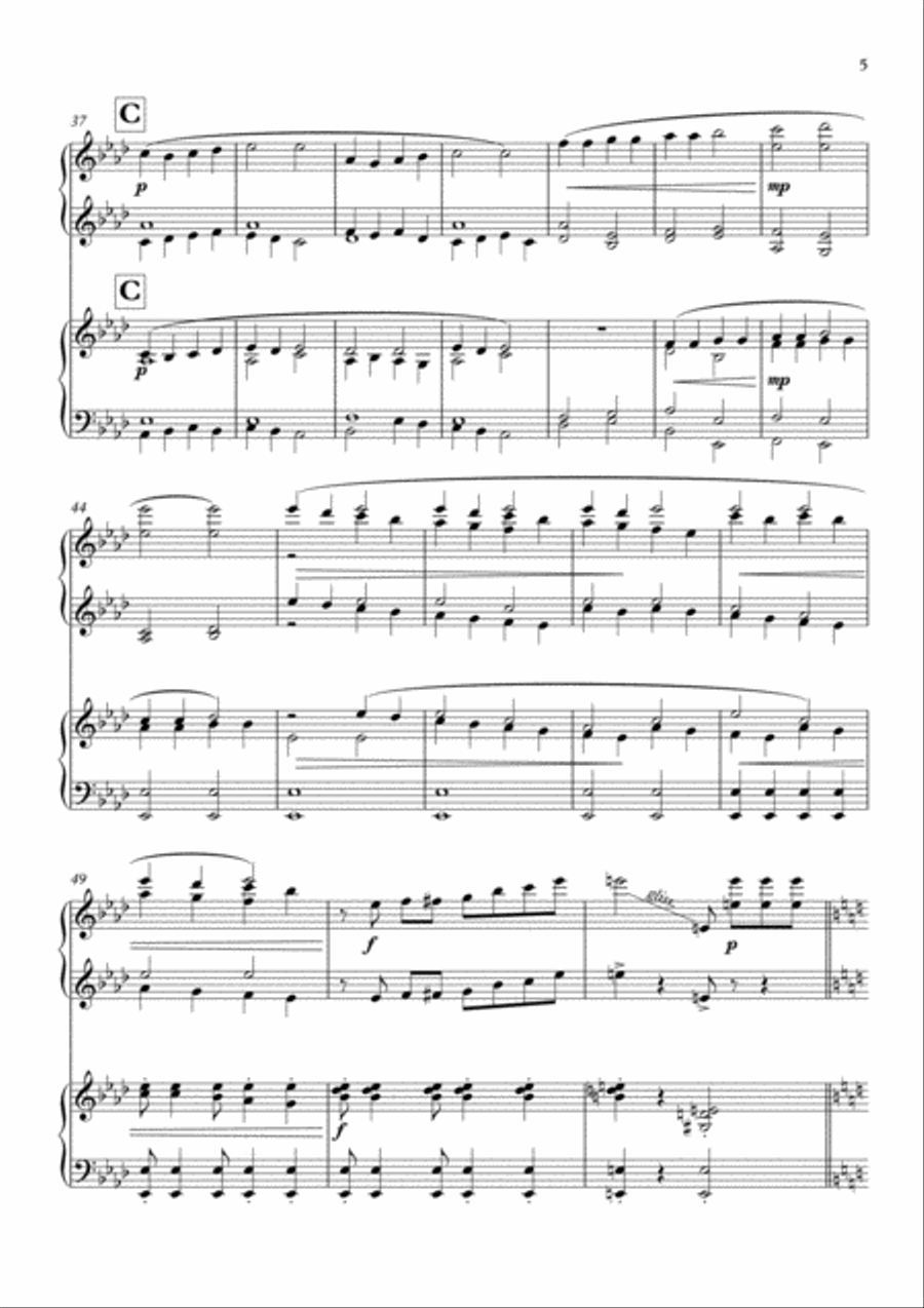 King Wenceslas Rumba, Christmas Carol variations for 2 pianos, 4 hands 2 Pianos, 4-Hands scores gallery preview page 5