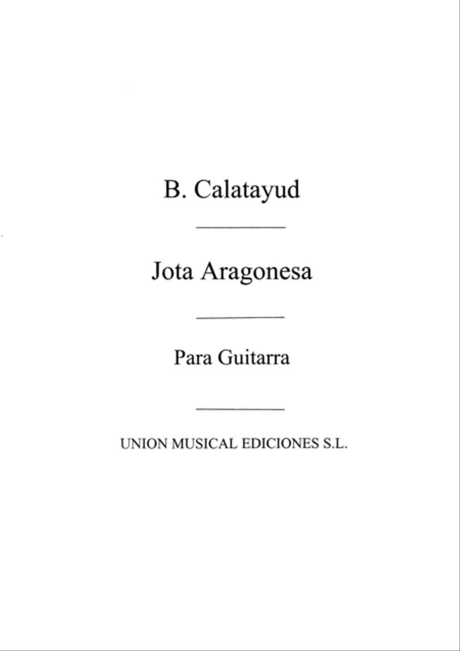 Jota Aragonesa Acoustic Guitar scores gallery preview page 1