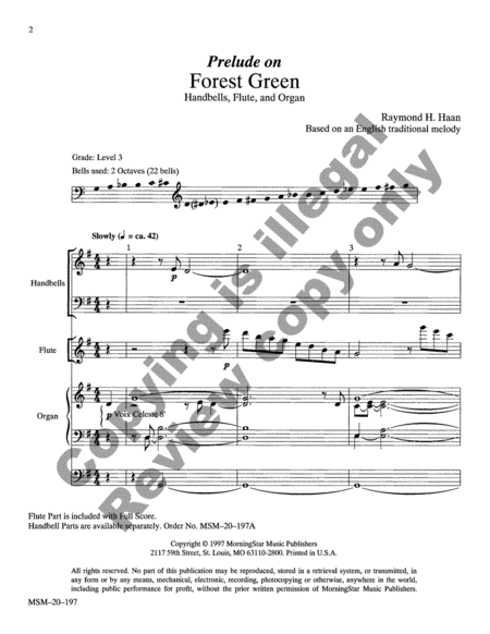 Prelude on Forest Green (Full Score)