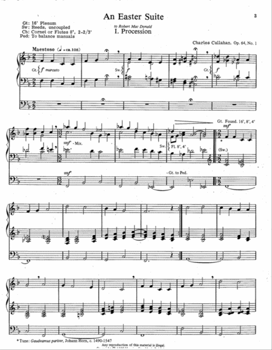 An Easter Suite Organ scores gallery preview page 2