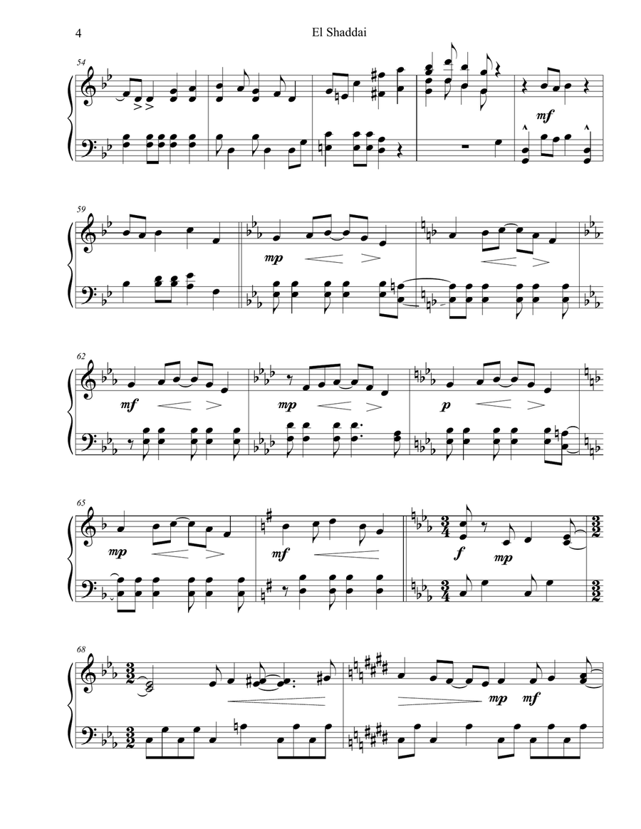 El Shaddai Marimba scores gallery preview page 5