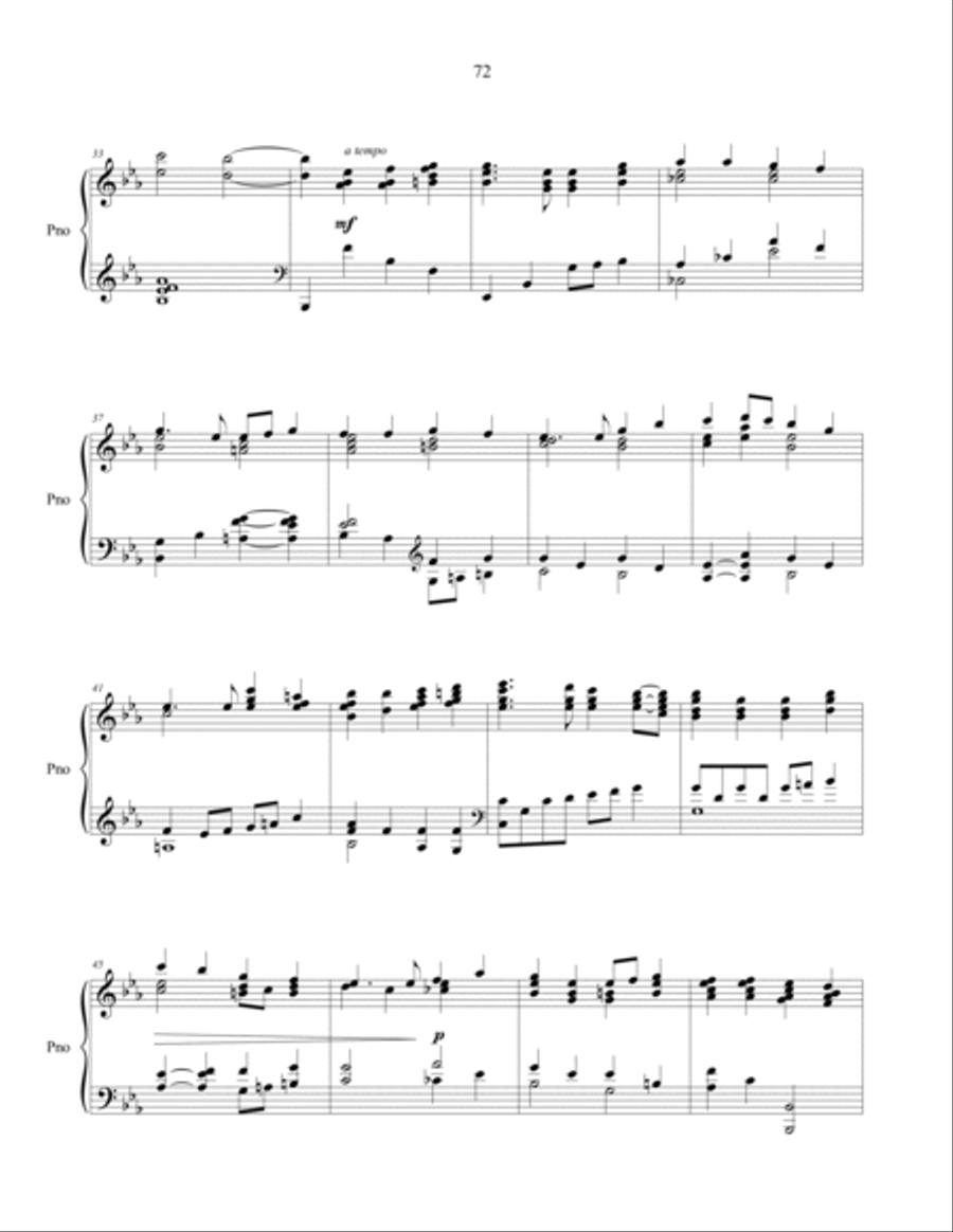 There's Only One, piano solo Piano Solo scores gallery preview page 4