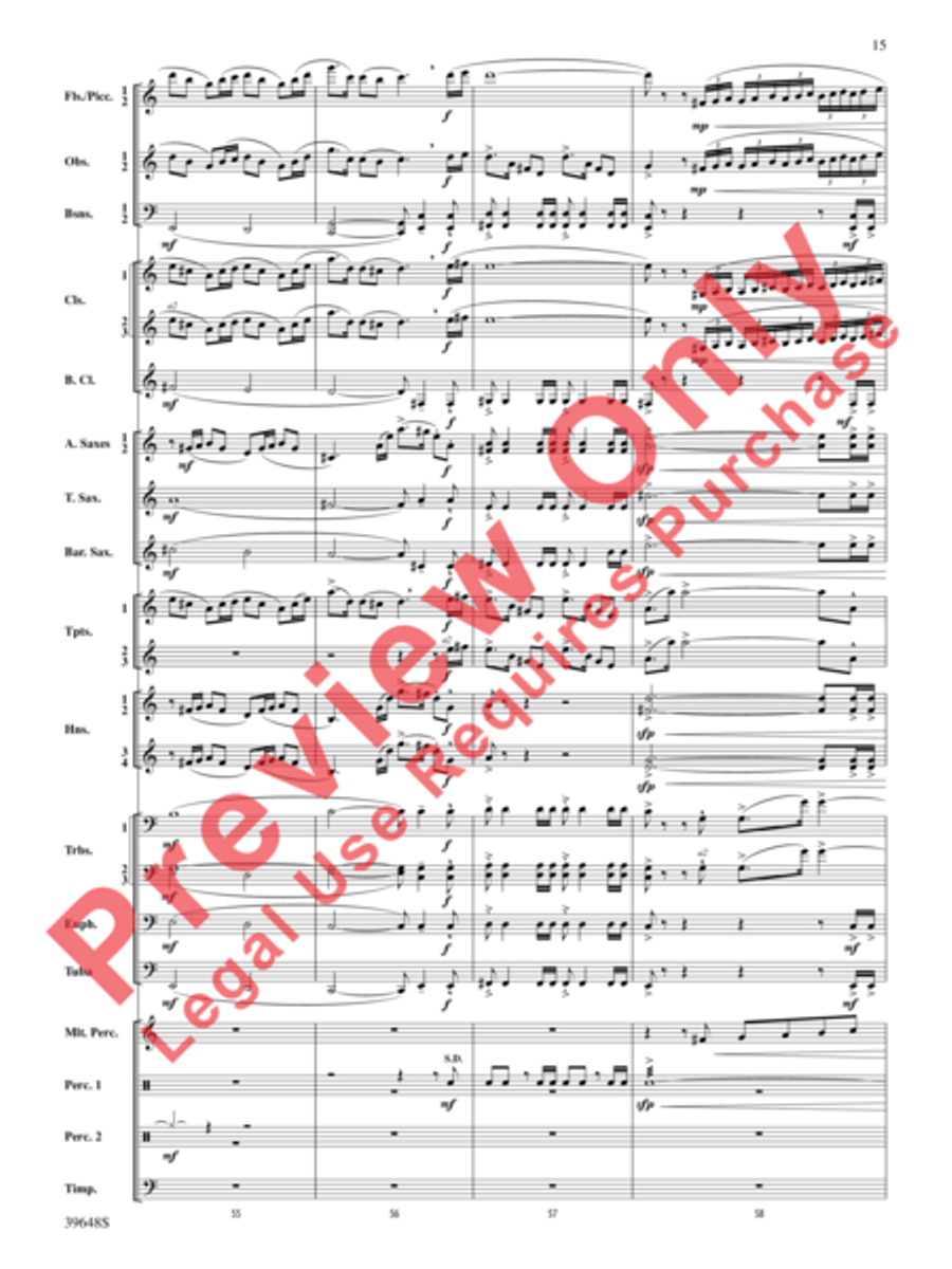 A Childhood Remembered A Childhood Remembered Concert Band scores gallery preview page 15