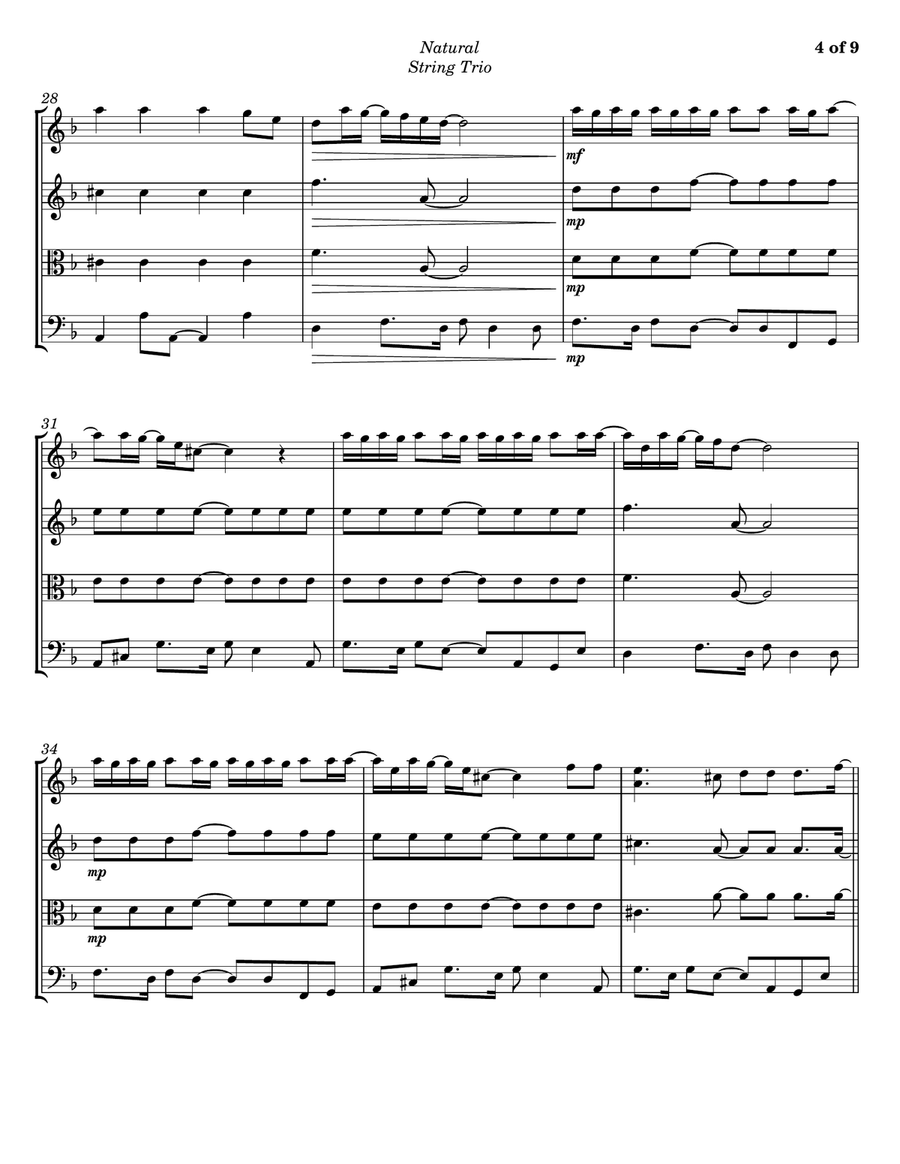 Natural String Trio scores gallery preview page 4