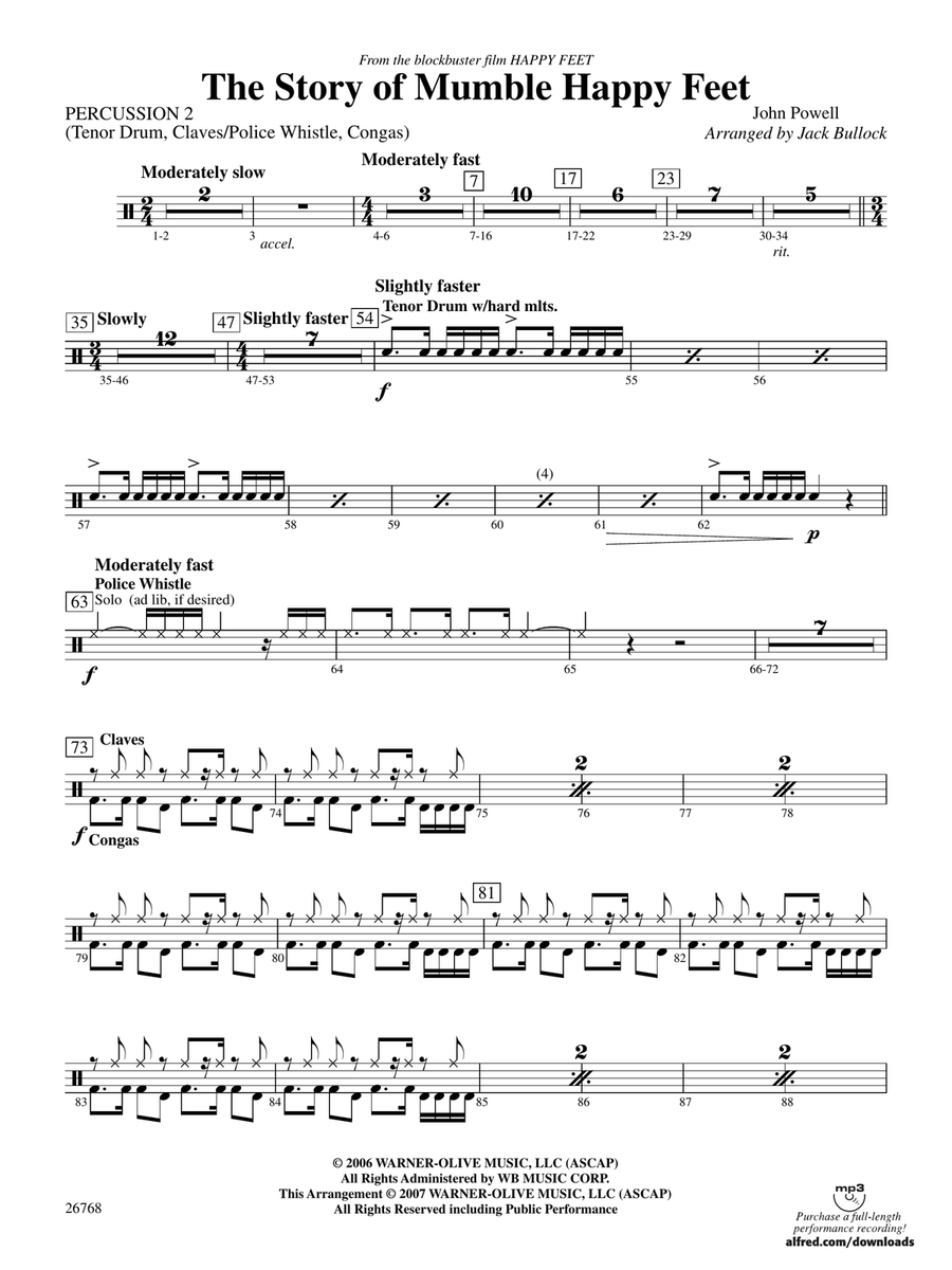 The Story of Mumble Happy Feet: 2nd Percussion