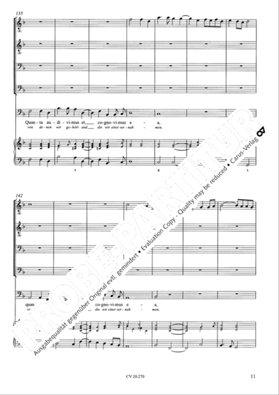 Attendite, popule meus Bass Voice scores gallery preview page 12