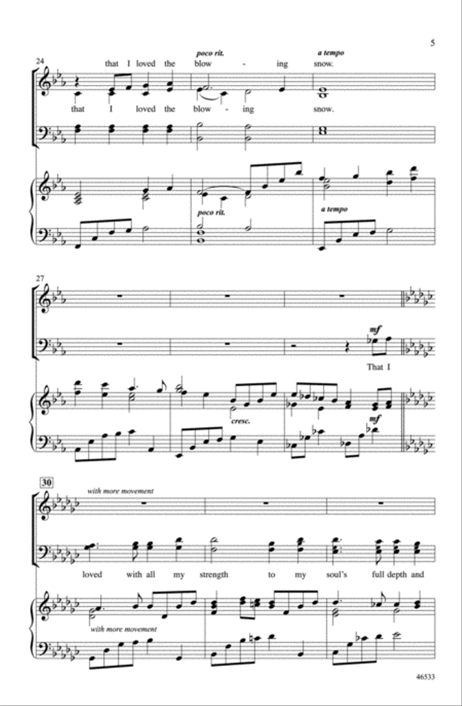 That I Loved Choir scores gallery preview page 4