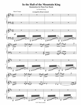 In the Hall of the Mountain King Variations for Piano Four Hands