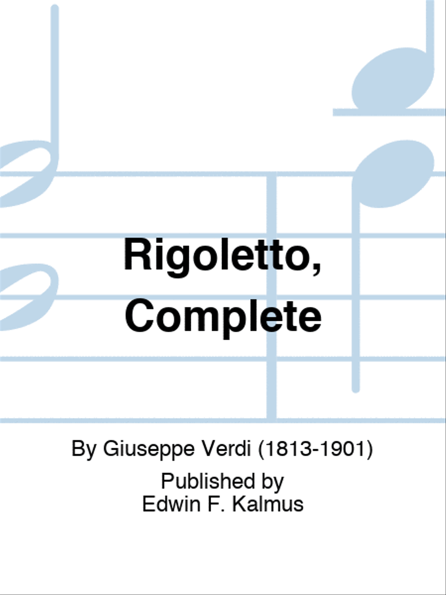 Rigoletto, Complete TB scores gallery preview page 1