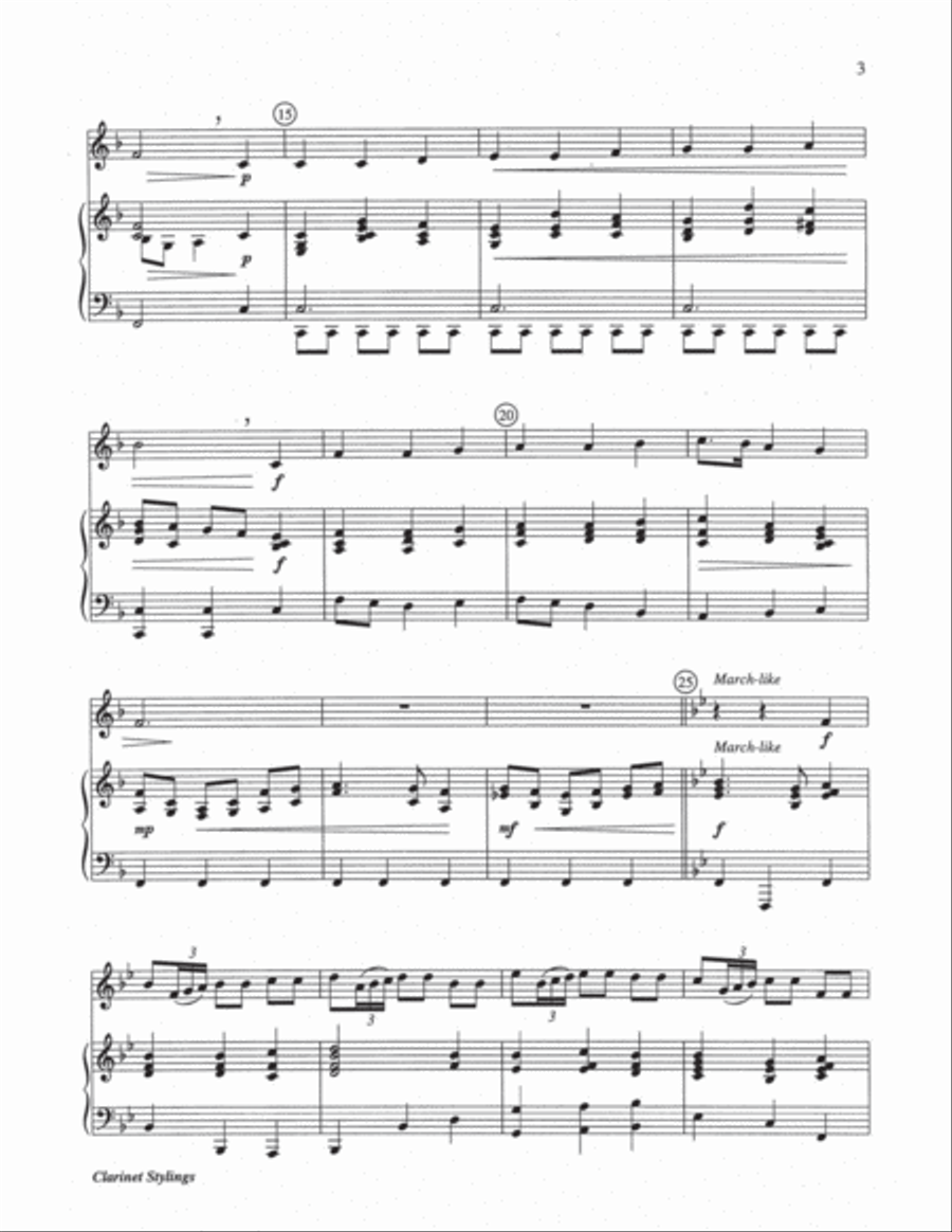 Clarinet Stylings-Digital Download Clarinet Solo scores gallery preview page 6