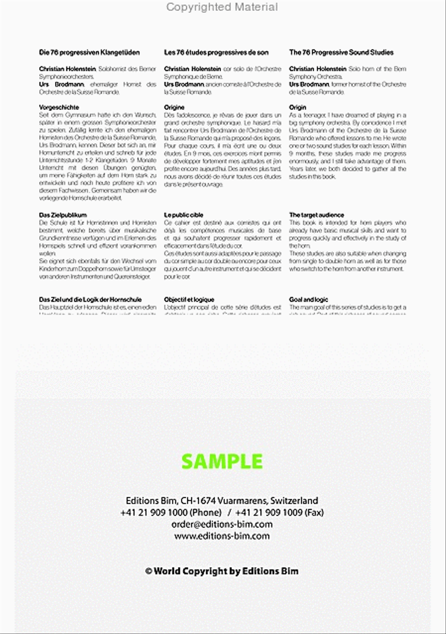 76 Progressive Klangetüden für Horn Horn scores gallery preview page 3