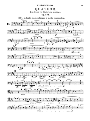 Book cover for Beethoven: String Quartet, Op. 131 No. 14