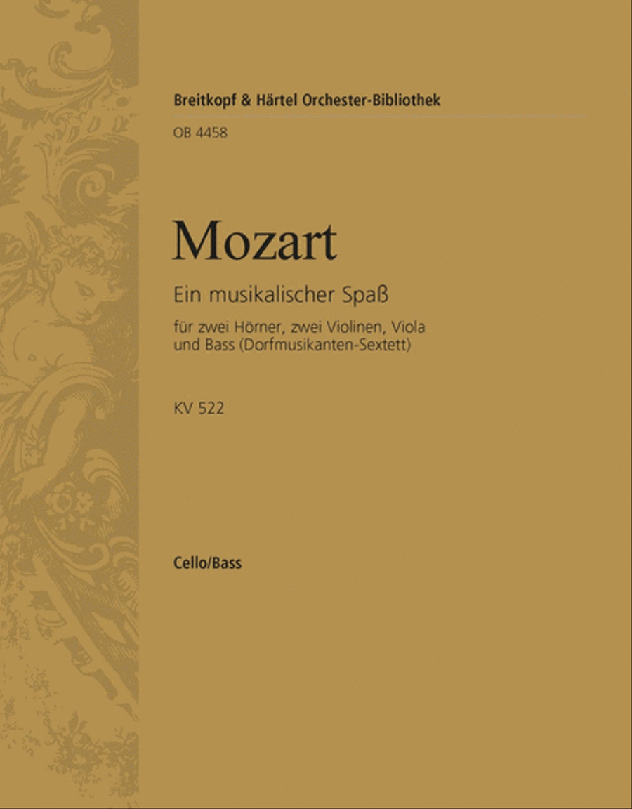 A Musical Joke K. 522 A Musical Joke K. 522 Orchestra scores gallery preview page 1