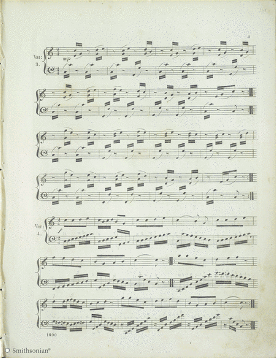 Yankee Doodle with Variations Piano Solo scores gallery preview page 3