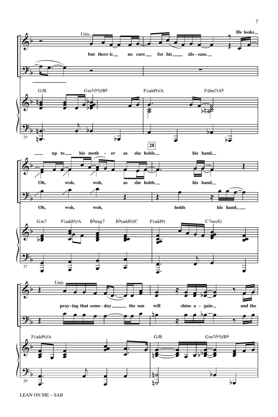 Lean On Me 3-Part scores gallery preview page 5