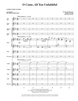 Book cover for O Come, All You Unfaithful (arr. Heather Sorenson) - Full Score