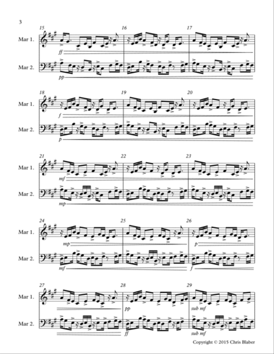 Ball and Rock Percussion Ensemble scores gallery preview page 4