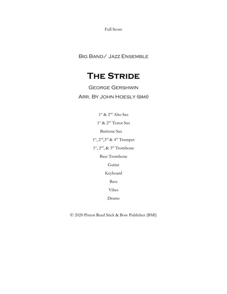 Stride, The: from Rhapsody In Blue- jazz ensemble big band image number null