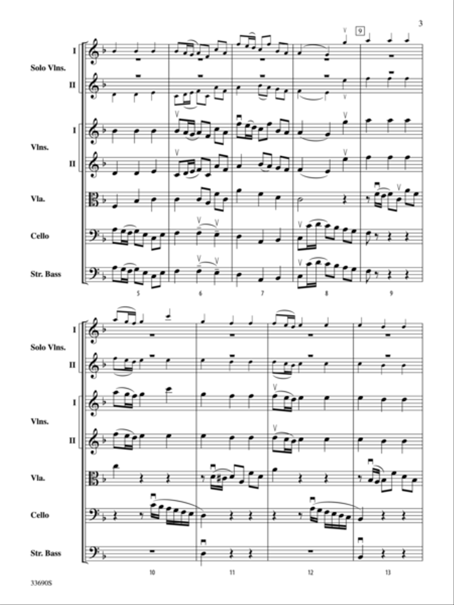 My Spirit Be Joyful (from Cantata No. 146) String Orchestra scores gallery preview page 3