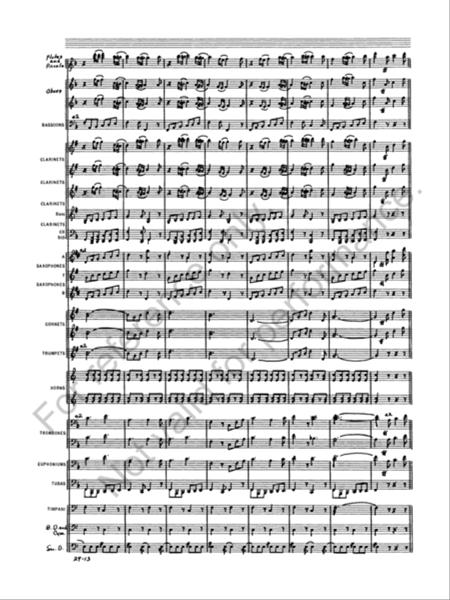 Semper Fidelis Concert Band scores gallery preview page 15