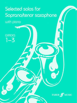 Book cover for Selected Solos For Tenor Sax Grade 1-3