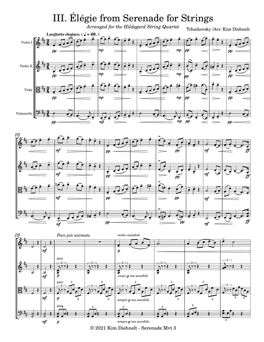 Tchaikovsky: String Serenade 