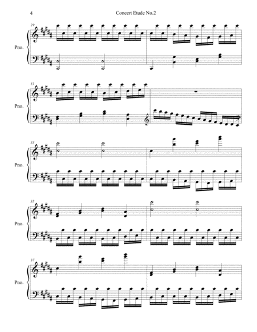 concert etude no.2 Piano Method scores gallery preview page 4