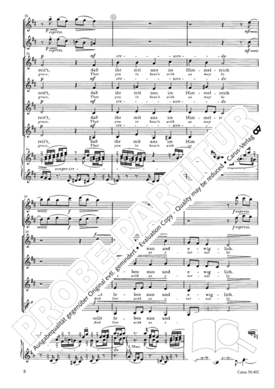 From heav'n above to earth I come (Vom Himmel hoch, da komm ich her) SSAA scores gallery preview page 11