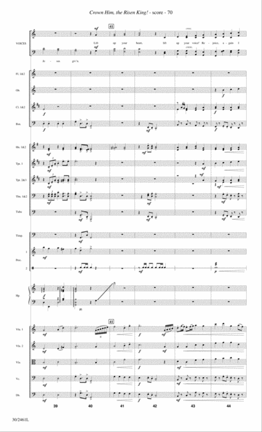 Journey to the Cross - Orchestral Score and Parts Choir scores gallery preview page 72
