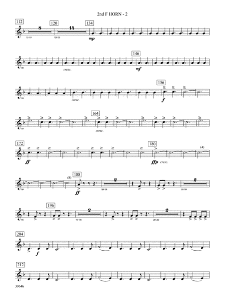 Scarborough Fair: 2nd F Horn Concert Band scores gallery preview page 2