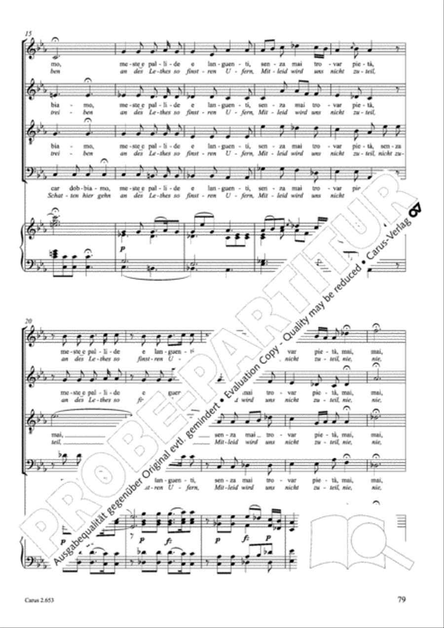 Choral collection Great Opera Choruses - Mozart * Haydn (choir & piano) Choir scores gallery preview page 90