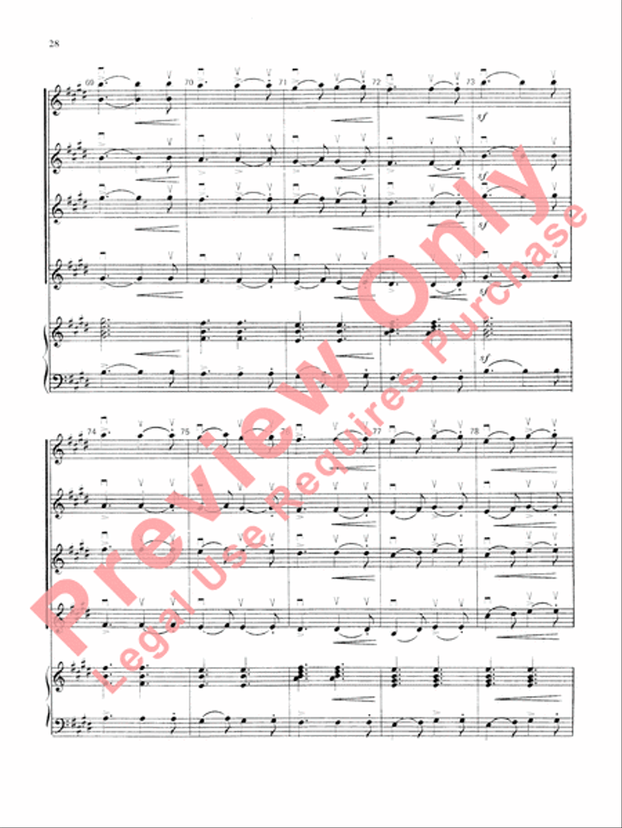 Highland/Etling Violin Quartet Series: Book 3 Small Ensemble scores gallery preview page 29