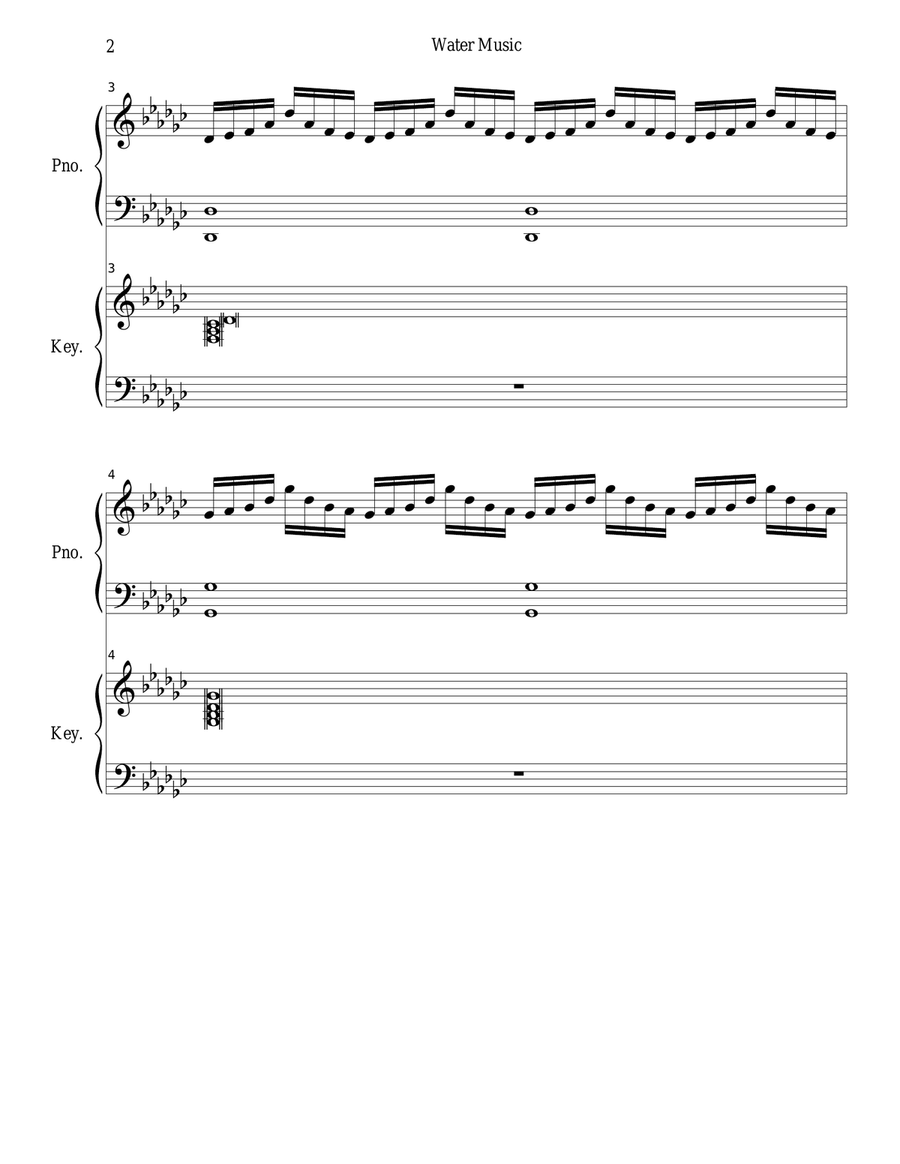 Water Music (Flute, Cello and Harp) Small Ensemble scores gallery preview page 2