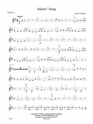 Sailor's Song: 1st Violin