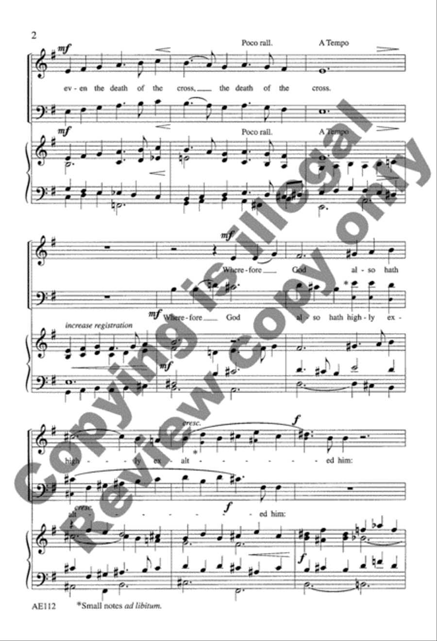 Christ For Us Became Obedient Unto Death 2-Part scores gallery preview page 3