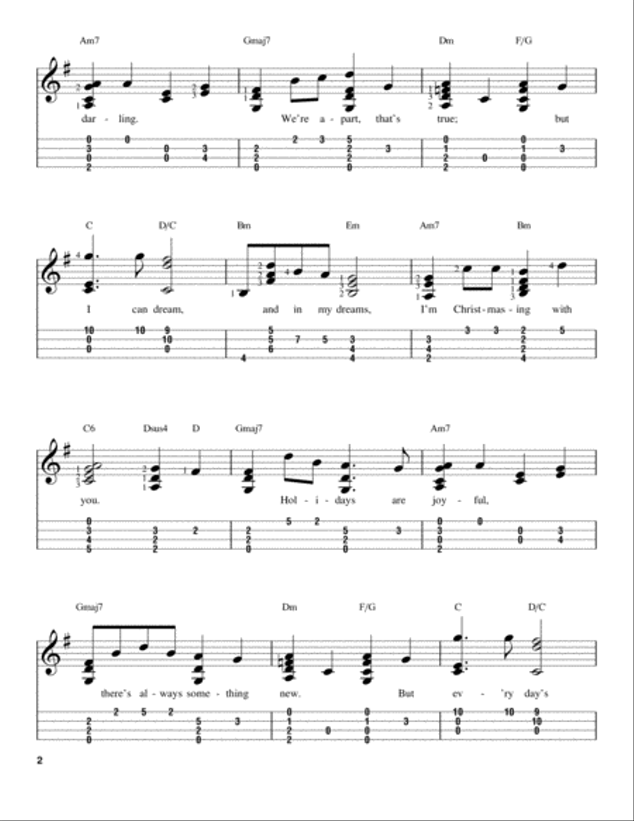 Merry Christmas, Darling Ukulele scores gallery preview page 2
