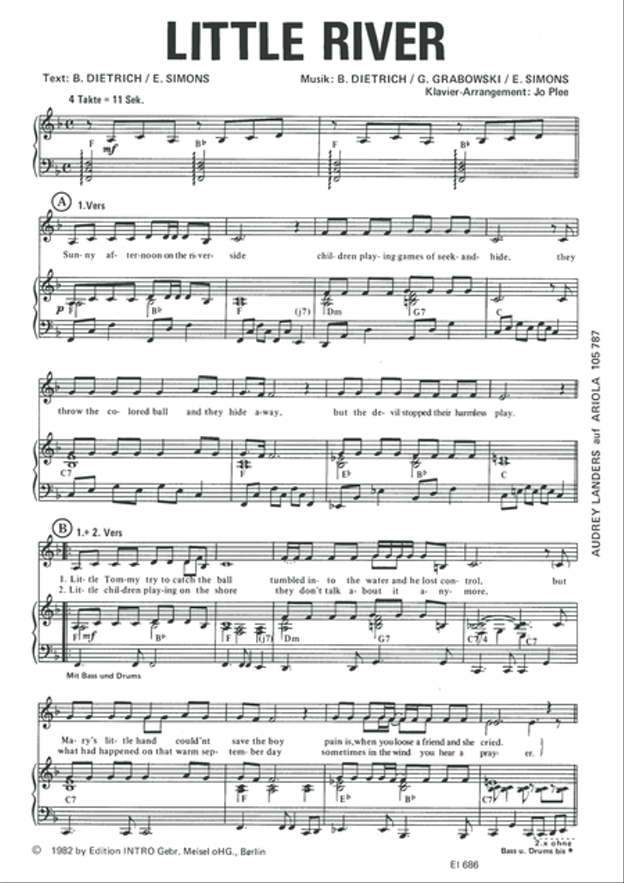 Little River Little River Piano, Vocal scores gallery preview page 3