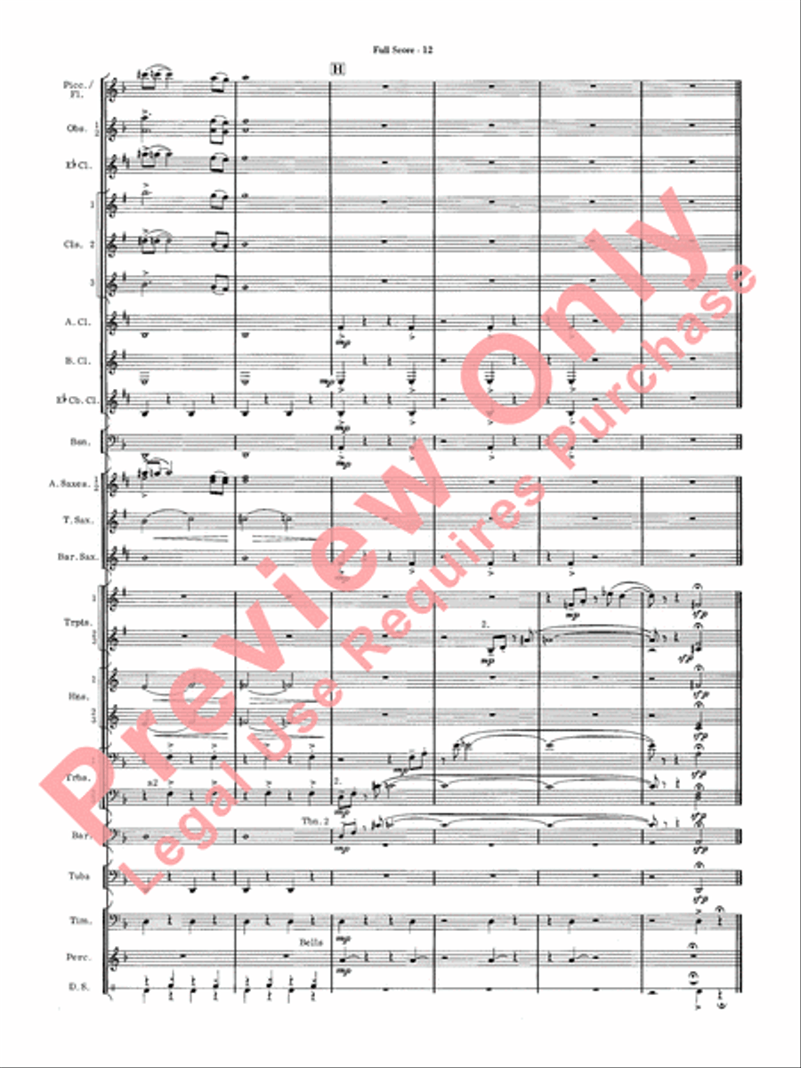 James Bond Suite Concert Band scores gallery preview page 14