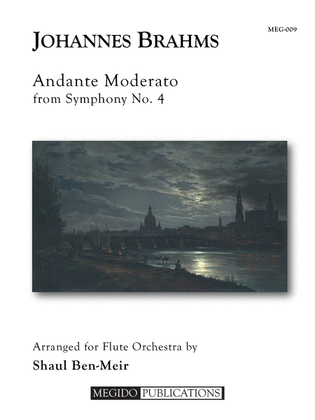 Book cover for Andante Moderato from Symphony No. 4 for Flute Orchestra