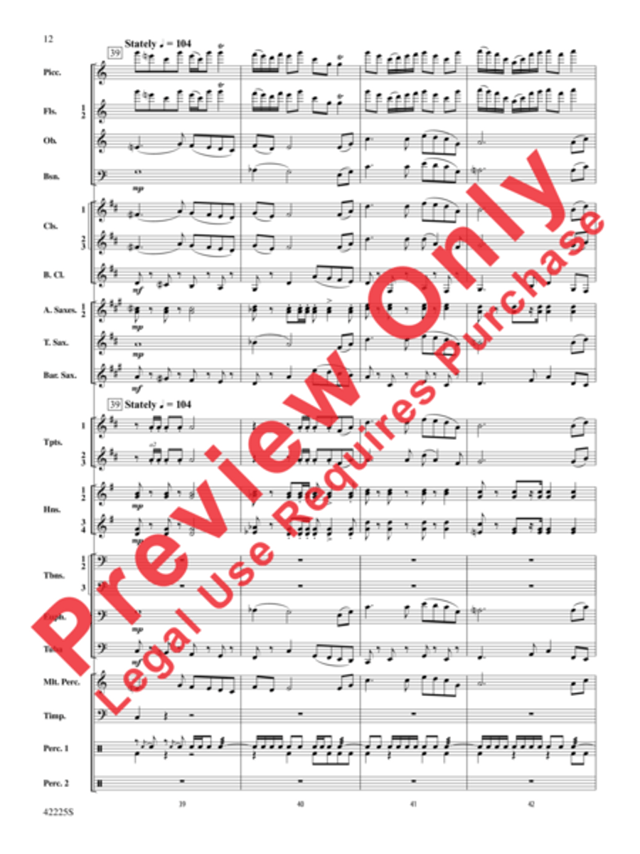Mountain Strong Concert Band scores gallery preview page 12