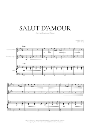 Salut D’amour (Clarinet Duet and Piano) - Edward Elgar