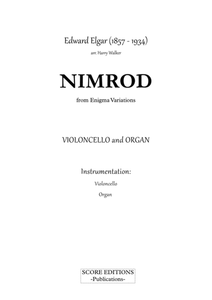 Elgar – Nimrod (for Violoncello and Organ) image number null