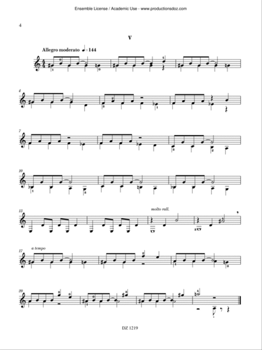 20 Micro-préludes Classical Guitar scores gallery preview page 4