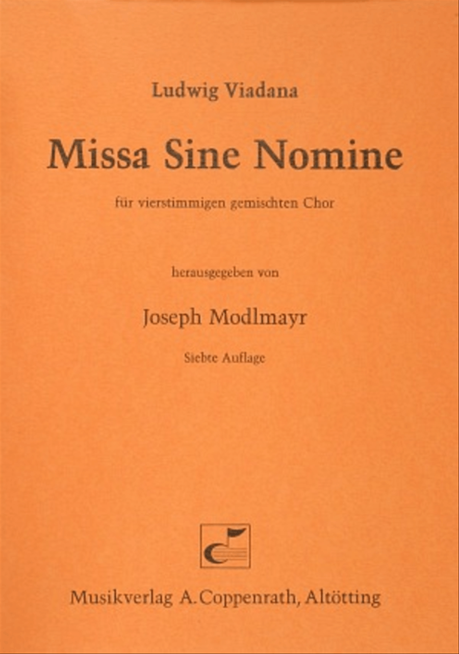 Missa Sine Nomine 4-Part scores gallery preview page 1