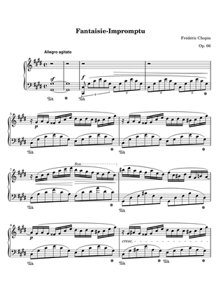 Book cover for Chopin- Fantaisie Impromptu in C sharp minor Op. 66