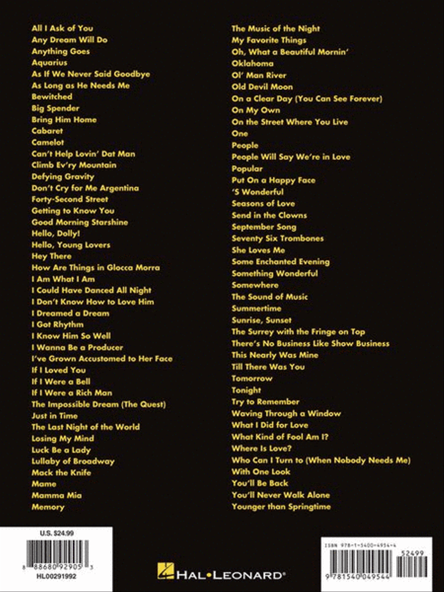 The Best Broadway Songs Ever – 6th Edition Piano, Vocal, Guitar scores gallery preview page 8