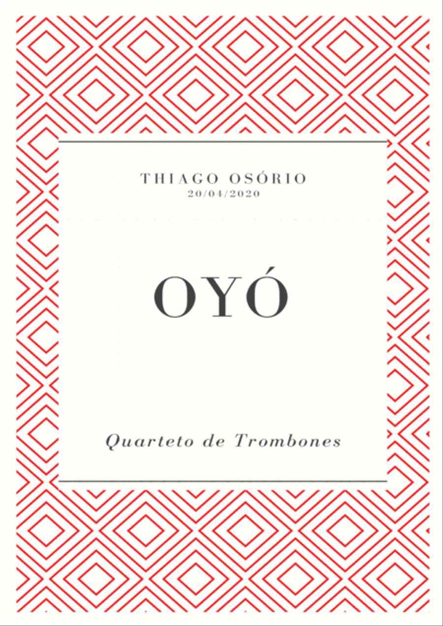 3 Pieces for Trombone Quartet - Oyó, Mameluco and Cafuzo Trombone Quartet scores gallery preview page 2
