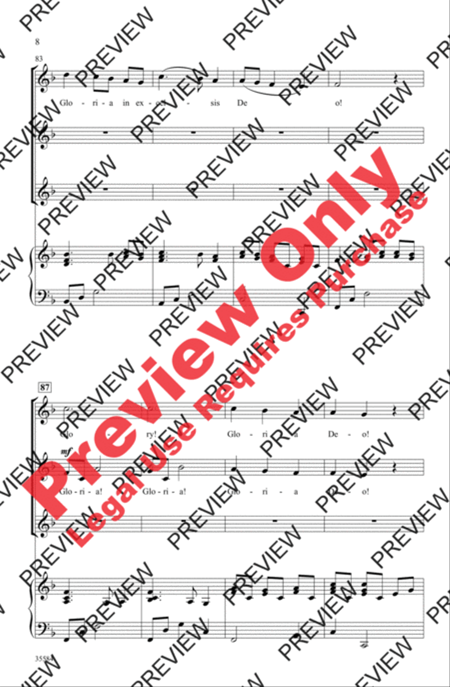 A Christmas Canon A Christmas Canon 3-Part scores gallery preview page 8