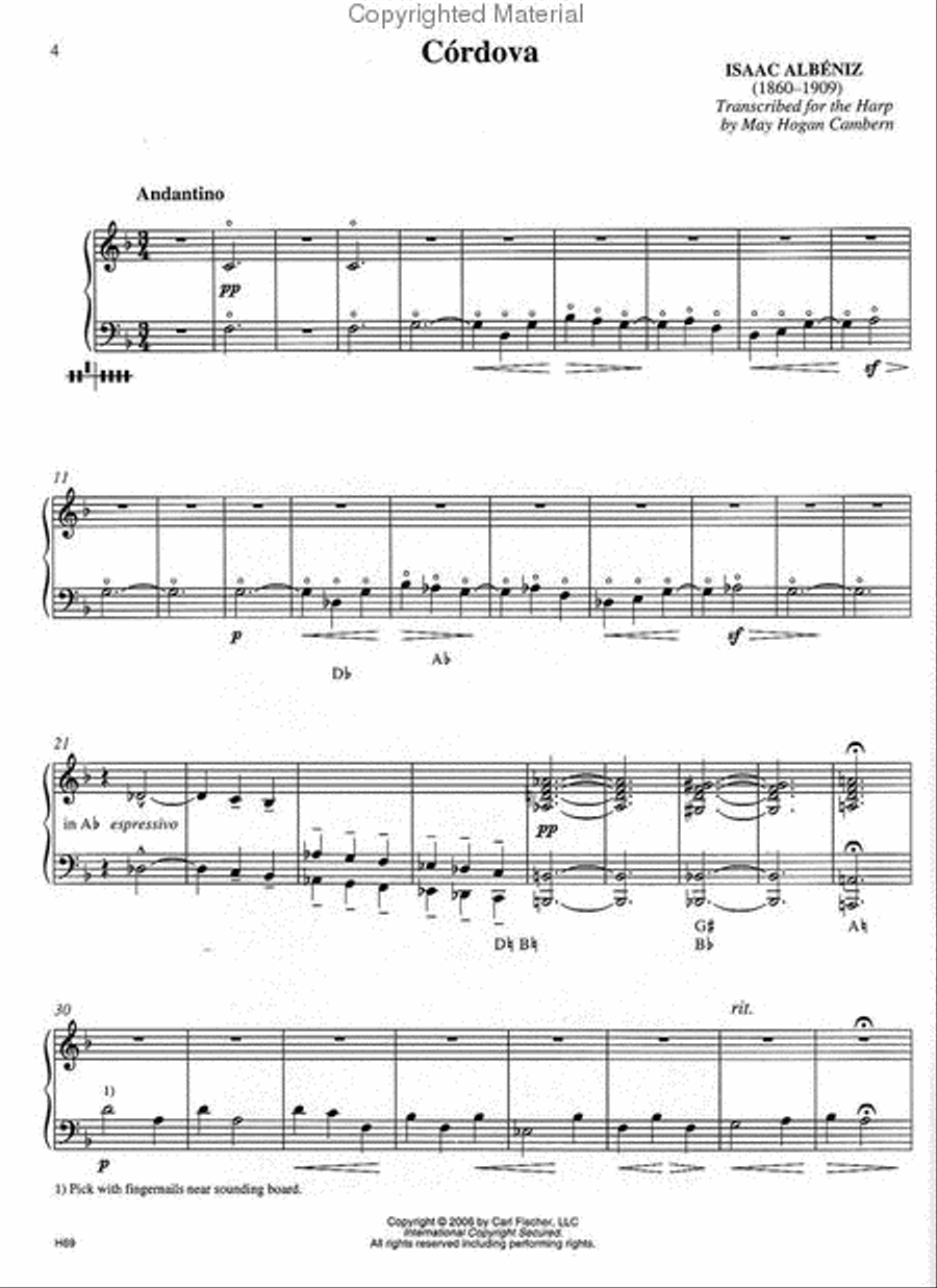The Cambern Repertoire Collection Harp scores gallery preview page 2